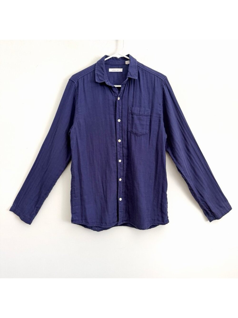 Adam Mar Purple Tobay Button Down Shirt Long Sleeve Cotton Cloth Men’s Sz Medium